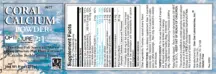 Label for Coral Calcium Plus Powder