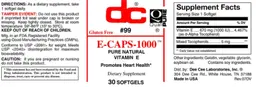 Label for E-Caps-1000
