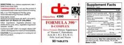 Label for Formula 390 B-Complex