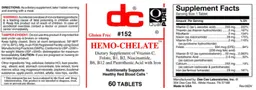 Label for Hemo-Chelate