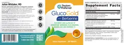 Label for GlucoGold with Berberine