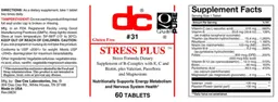 Label for Stress Plus
