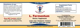 Label for L. fermentum