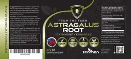 Label for Astragalus Root