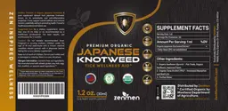 Label for Premium Organic Japanese Knotweed