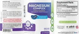 Label for Magnesium Complex 500 mg