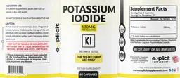 Label for Potassium Iodide 130 mg