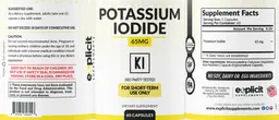 Label for Potassium Iodide 65 mg