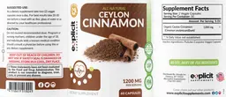 Label for Ceylon Cinnamon 