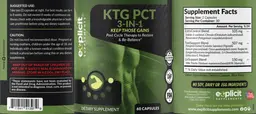 Label for KTG PCT 3-IN-1