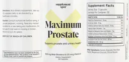Label for Maximum Prostate
