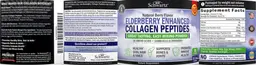 Label for Elderberry Enhanced Collagen Peptides Natural Berry Flavor