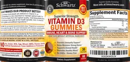 Label for Vitamin D3 Gummies