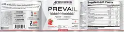 Label for Prevail Pre-Workout Primer Watermelon