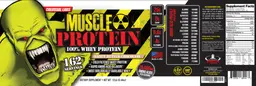 Label for Muscle Protein Peanut Butter Chocolate