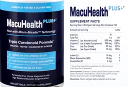 Label for MacuHealth PLUS+