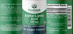 Label for Alpha-Lipoic Acid 100 mg