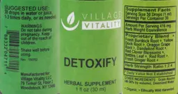 Label for Detoxify
