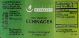Label for Echinacea