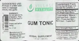 Label for Gum Tonic