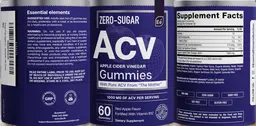 Apple Cider Vinegar Gummies 1000 mg Zero