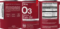 Label for Omega-3 Fish Oil