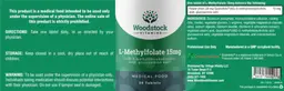 Label for L-Methylfolate 15mg