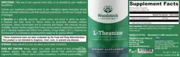 Label for L-Theanine 200 mg