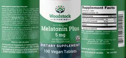 Label for Melatonin Plus 5 mg