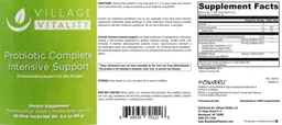 Label for Probiotic Complete Intensive Support