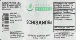 Label for Schisandra