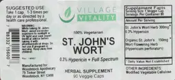 Label for St. John's Wort