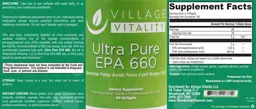 Label for Ultra Pure EPA 660