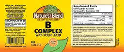 Label for B Complex with Folic Acid