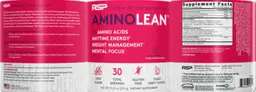 Label for AminoLean Fruit Punch