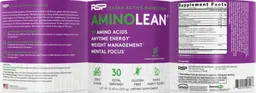 Label for AminoLean Grape
