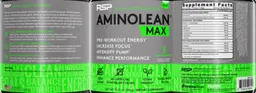 Label for AminoLean Max Maui Pineapple