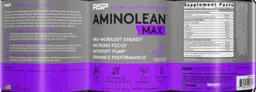Label for AminoLean Max Passion Fruit Punch