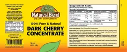 Label for Dark Cherry Concentrate