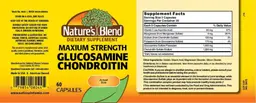 Label for Maximum Strength Glucosamine Chondroitin