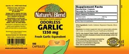 Label for Odorless Garlic