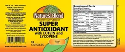 Label for Super Antioxidant