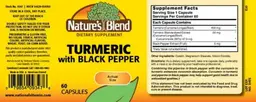 Label for Turmeric with Black Pepper
