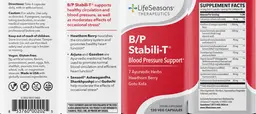 Label for B/P Stabili-T