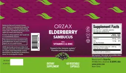 Label for Elderberry Sambucus