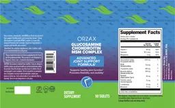Label for Glucosamine Chondroitin MSM Complex