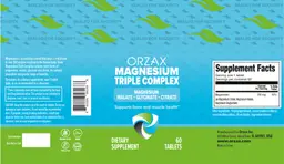 Label for Magnesium Triple Complex