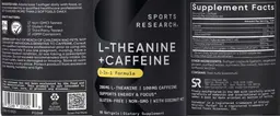 Label for L-Theanine + Caffeine
