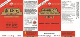 Label for Angelica Dang Gui Teapills