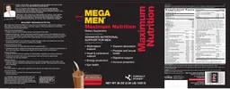 Label for Maximum Nutrition Milk Chocolate